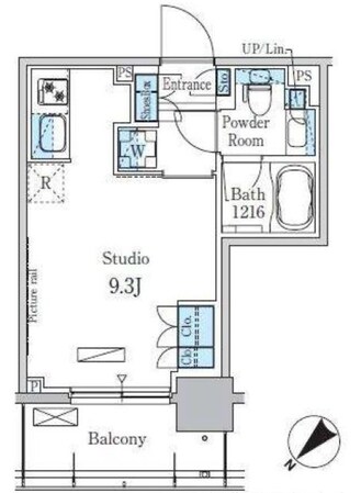 パークアクシス押上テラスの物件間取画像